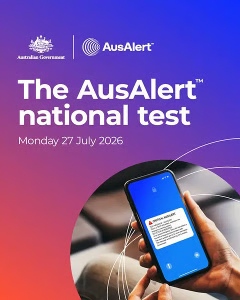 The AusAlert national test, Monday 27 July 2026 — Australian Government